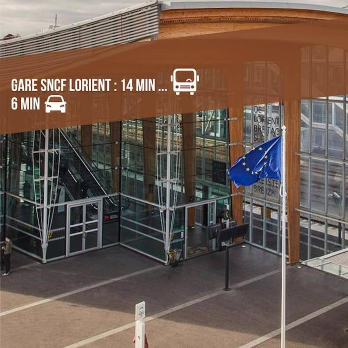 T3 Proche Centre Ville Gare Sncf Plage Avec Parkink Prive Lorient Exterior photo